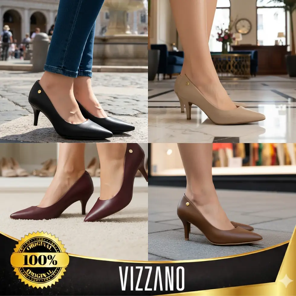 Miniatura: Scarpin Vizzano Feminino Salto Médio 