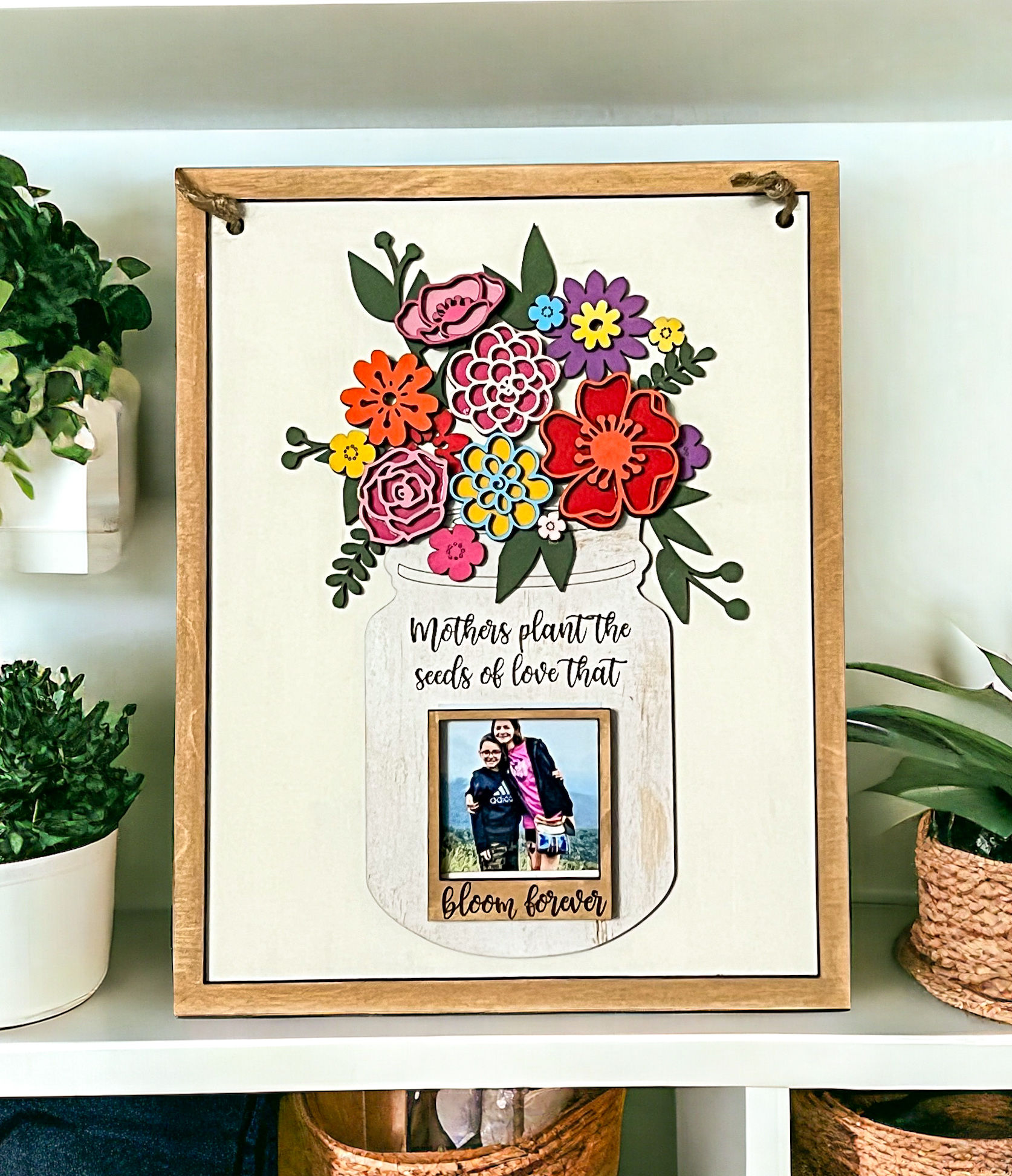 Mother's Day Flower Jar Plaque