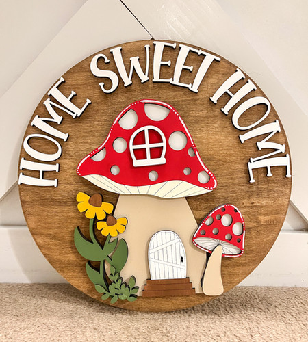 Mushroom Door Sign | PaintedPalette