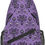 Thumbnail: Haunted Mansion bag with purple wallpaper and front zippered pocket