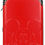 Thumbnail: Disney Mickey Mouse red hardside carry-on luggage with raised Mickey design