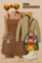 Animal Kingdom fall Simba Disney Bound outfit with brown dress, tan jacket, Simba ears, Lion King Loungefly backpack, and sneakers