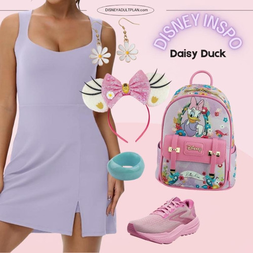Daisy Duck フラワーエンボスリュック Loungefly Disney Daisy Duck Allover Print Mini Backpack