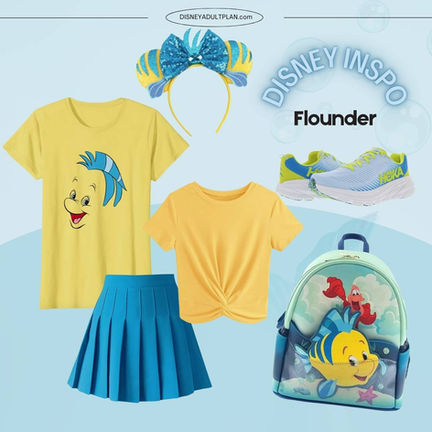 Cute Flounder Disney Bounding Outfits for Adult Little Mermaid Fans