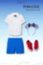 Toddler Prince Eric DisneyBound outfit with nautical Mickey ears, perfect for Magic Kingdom or Disney Cruise