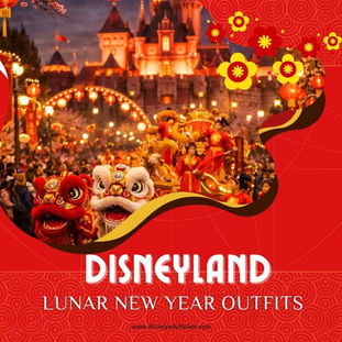 Disneyland Lunar New Year 2026 celebration at night with lanterns, castle, and festive dragon parade performers