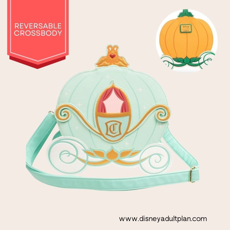 Loungefly Disney Cinderella Pumpkin Carriage Crossbody Bag for Disneybounding accessories