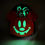 Thumbnail: Glow-in-the-dark Mickey pumpkin face on Loungefly Halloween backpack in dark setting