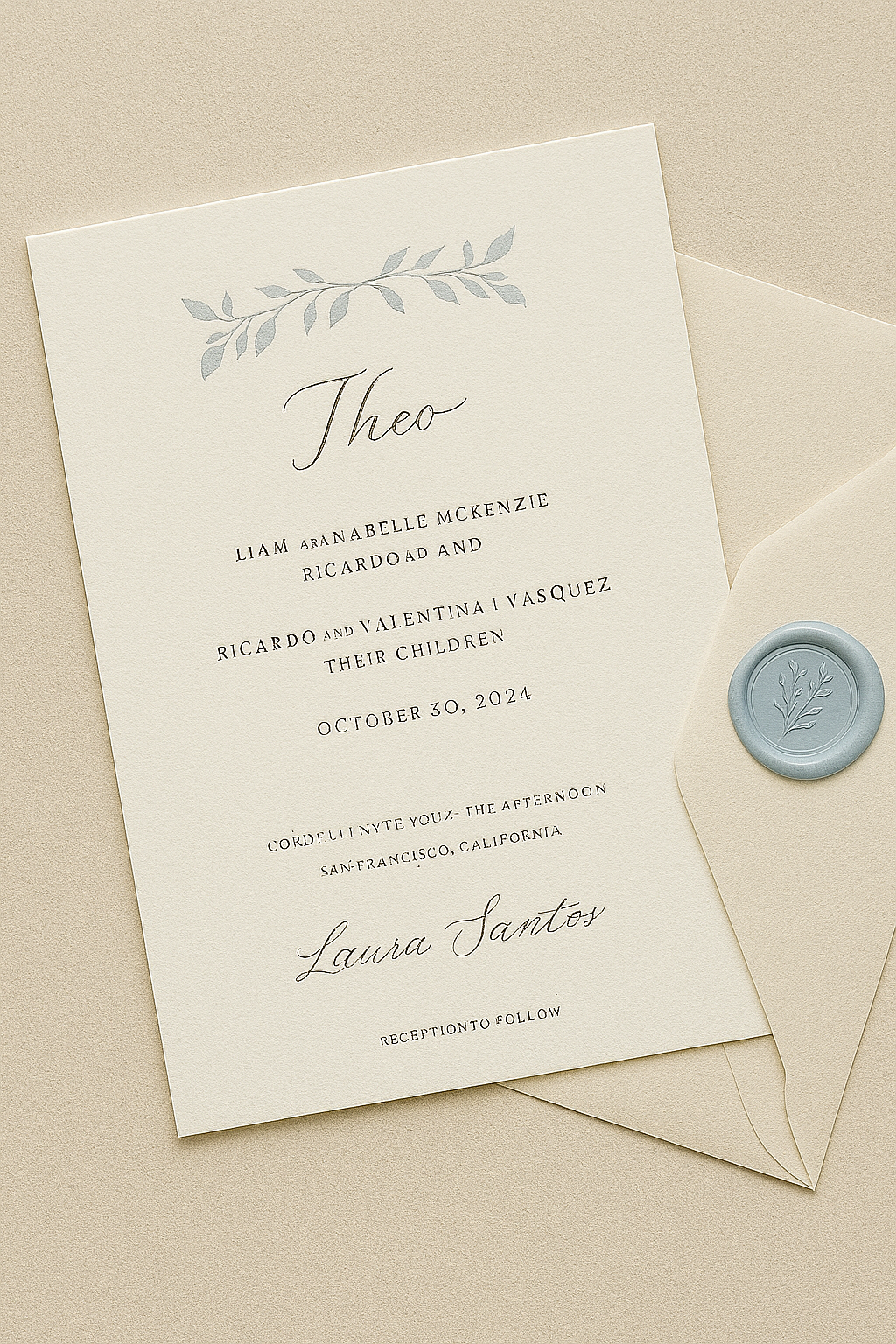 Convite para Batizado - Matilde