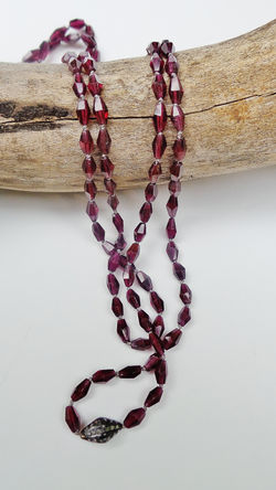Long Garnet Necklace