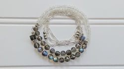 Moonstone and Labradorite Necklace