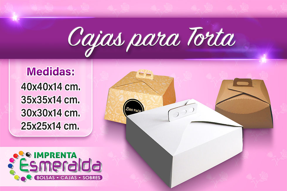 Cajas para torta