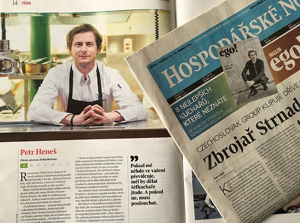 Petr Heneš | Hospodářské noviny - 8 nejlepších kuchařů, které neznáte