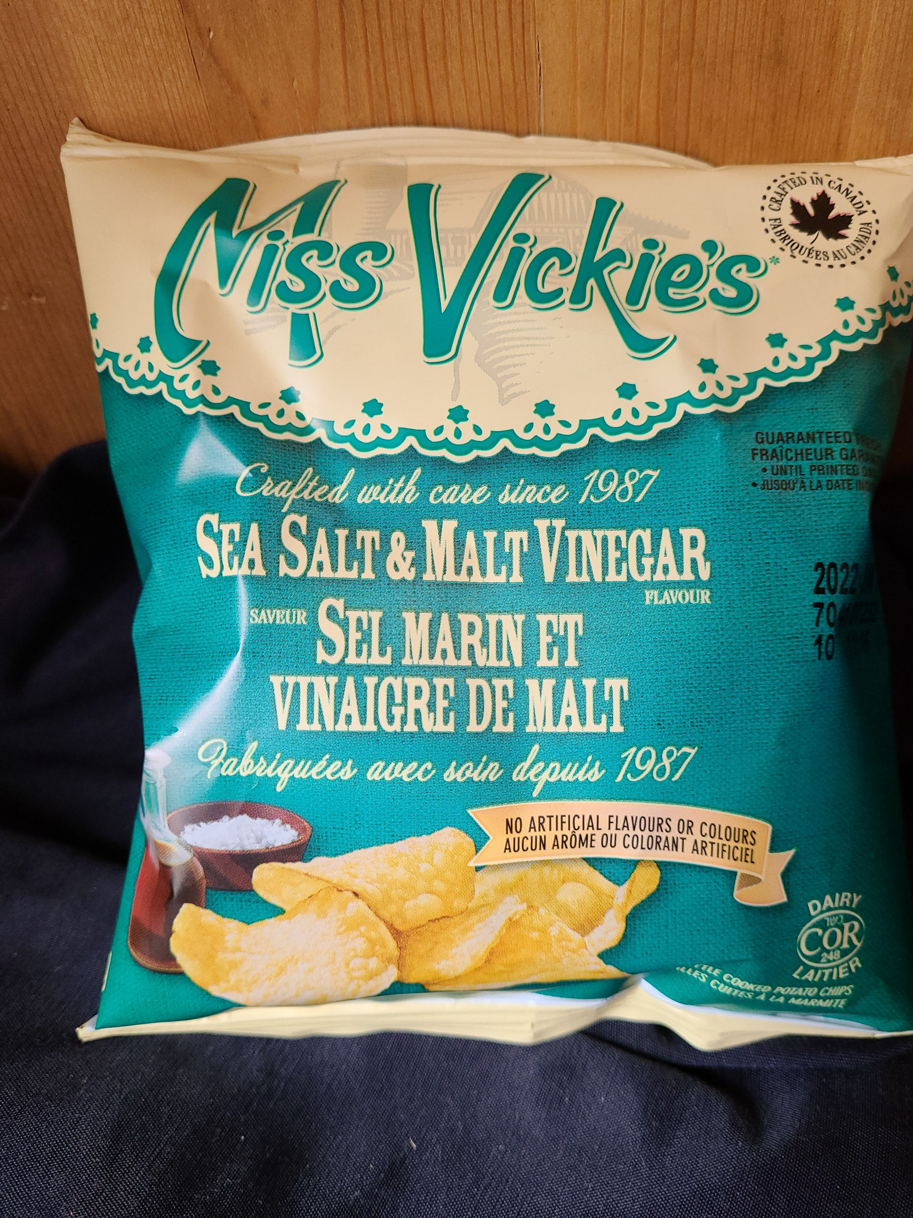 Potato Chips Sea Salt & Malt Vinegar 24 g Miss Vickie's 