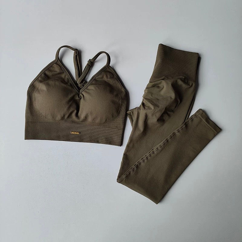 Miniatura: Conjunto Fitness Feminino – Cintura Alta & Efeito Levanta Bumbum