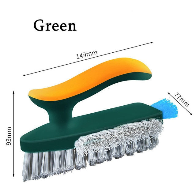 Miniature : Floor Scrub Brush 2 In 1 Cleaning Brush Long Handle Removable Wiper 