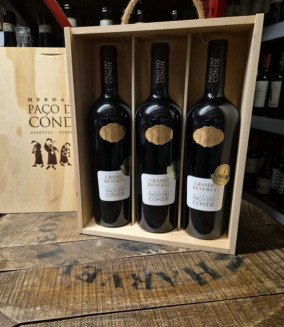 Wooden Case (3) Paco do Conde Grand Reserva Red - 2018