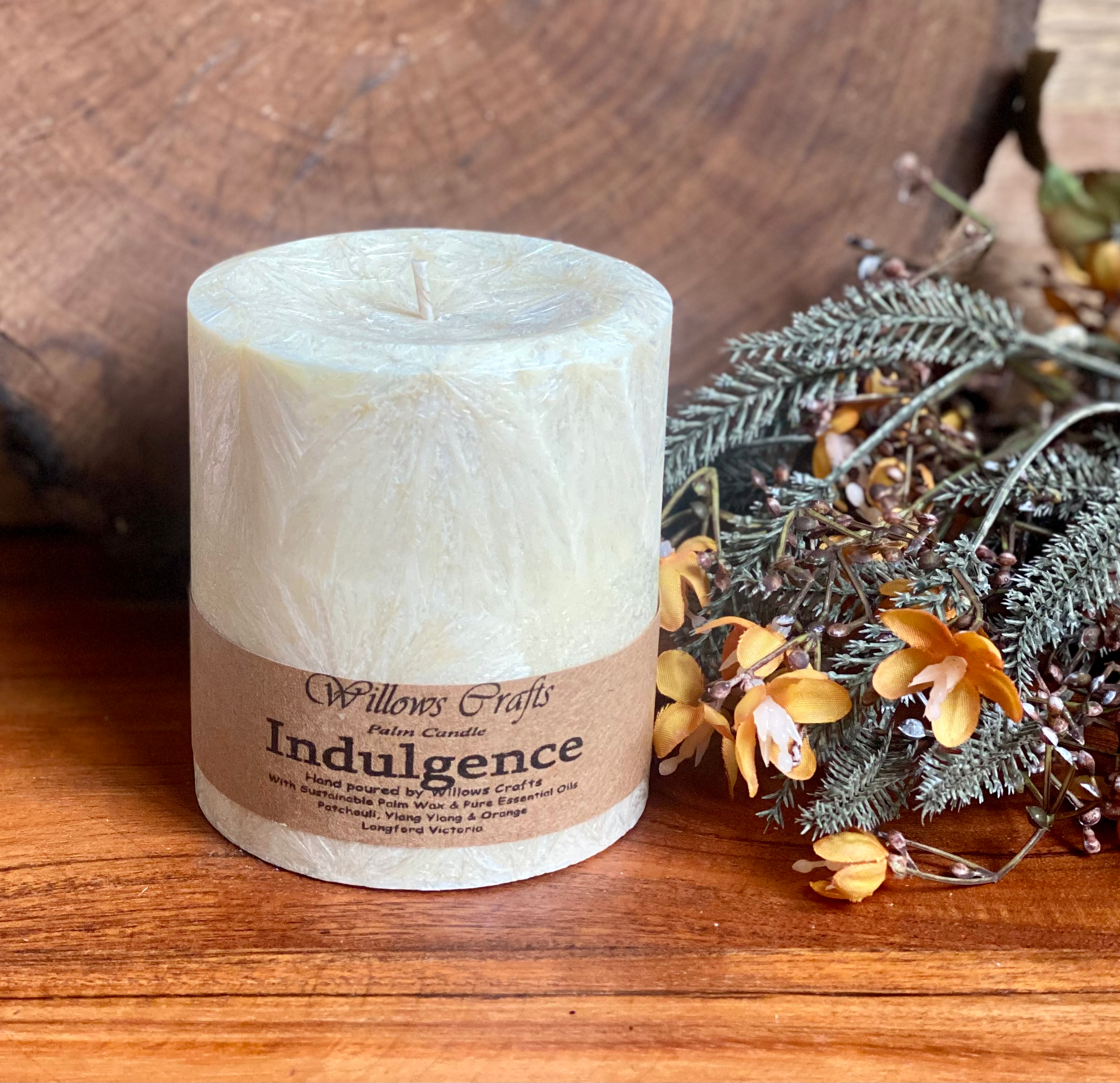 Indulgence Natural Pillar Candle