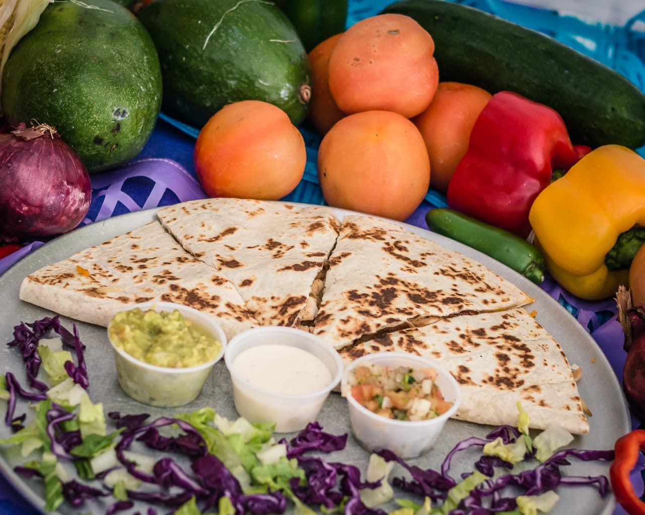 Arranged Food and Objects