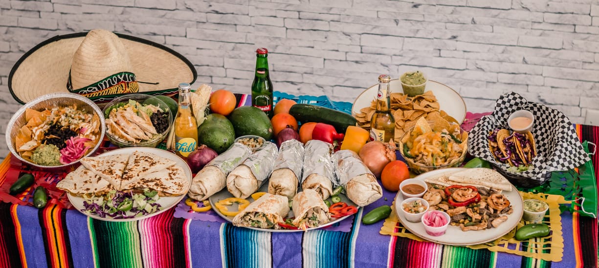 Arranged Food and Objects