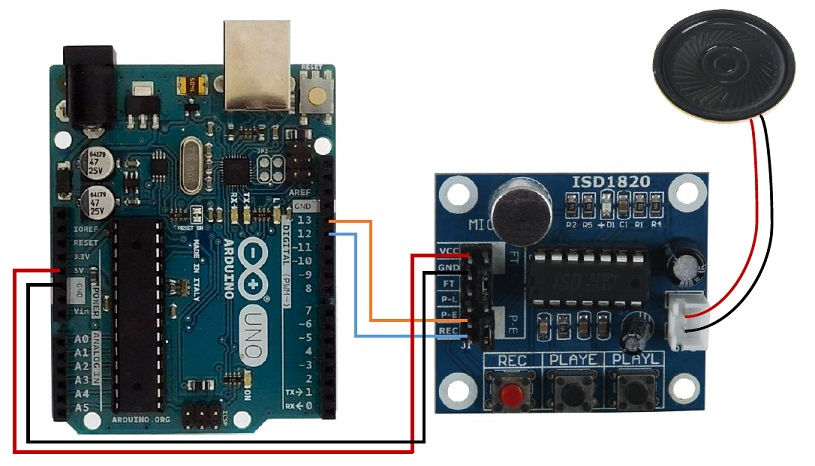 Miniatura: MODULO GRABACION DE VOZ ISD1820