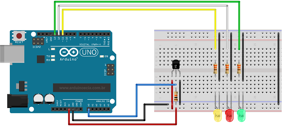 Miniatura: SENSOR TEMPERATURA LM35DZ 0°C A 100°C