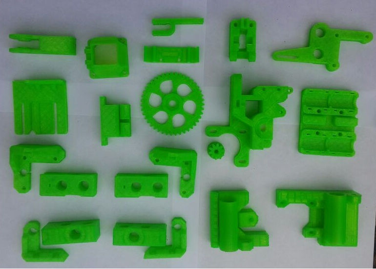 Miniatura: KIT PIEZAS PLASTICAS VERDE IMPRESORA PRUSA I3 PLA