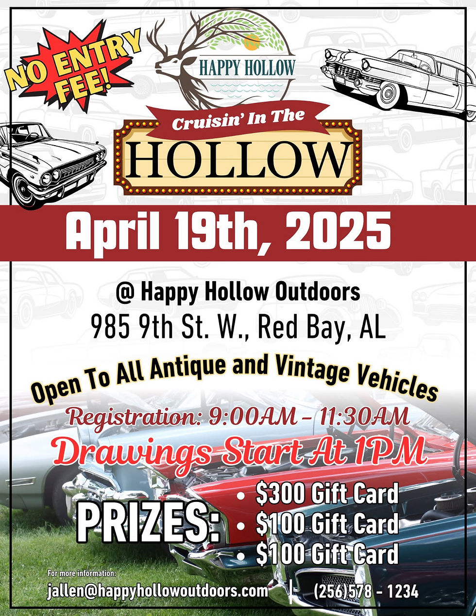 Happy Hollow Outdoors vintage vehicle show