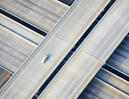 Aerial View of Freeway