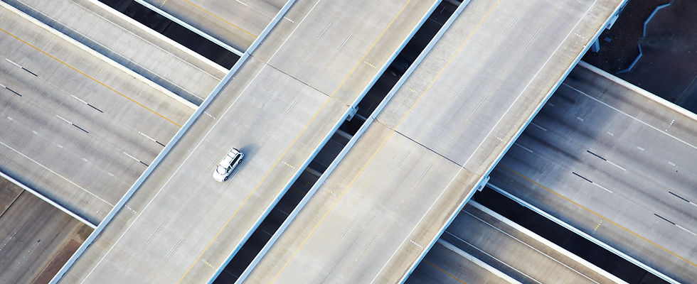 Aerial View of Freeway