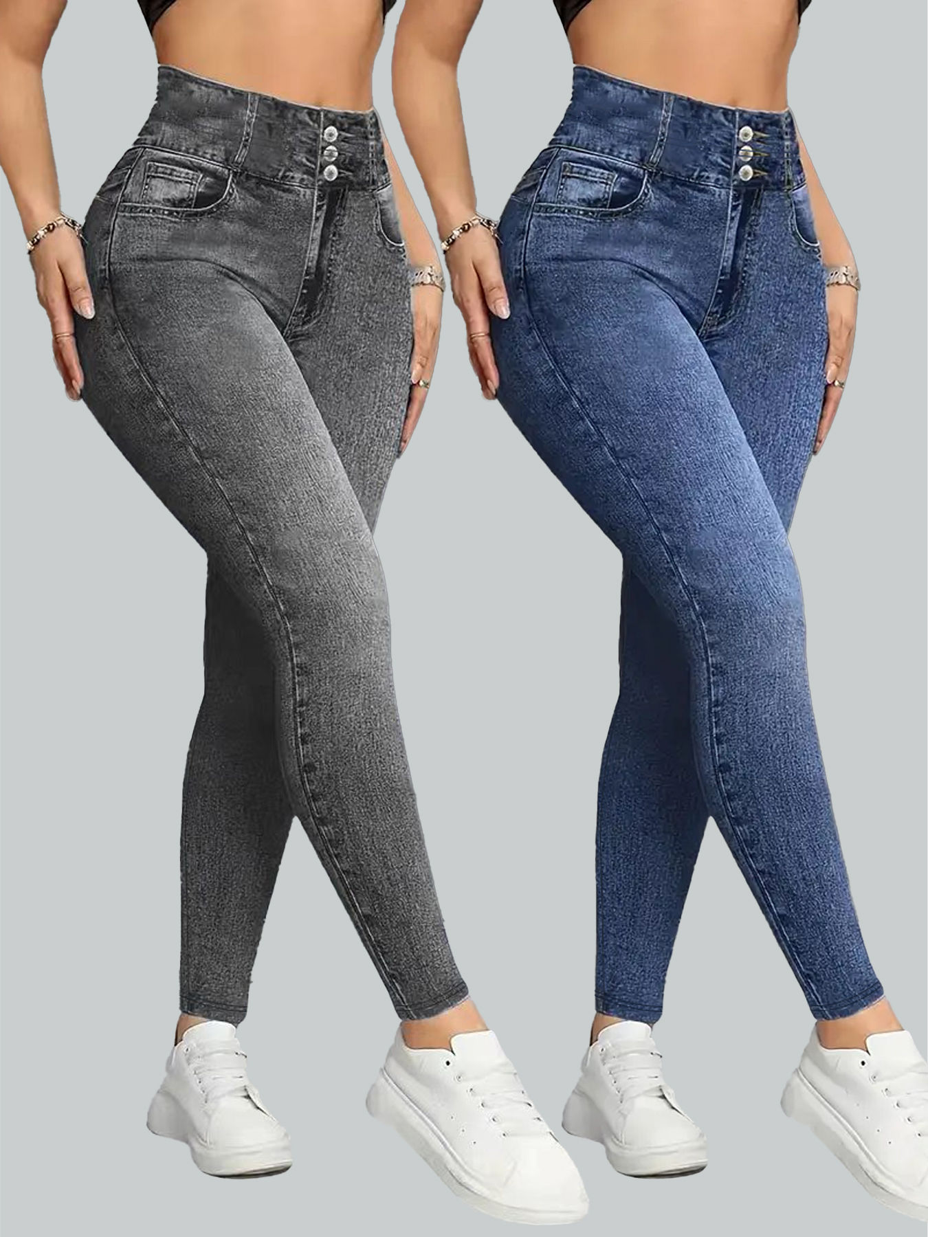Calça Feminina Fitness Modeladora com Controle de Abdômen e Empina Bumbum