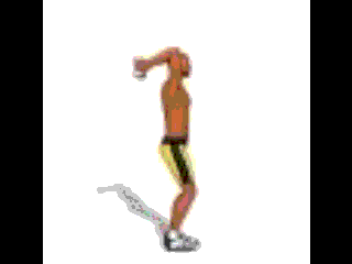 Extensão tríceps com haltere em pé