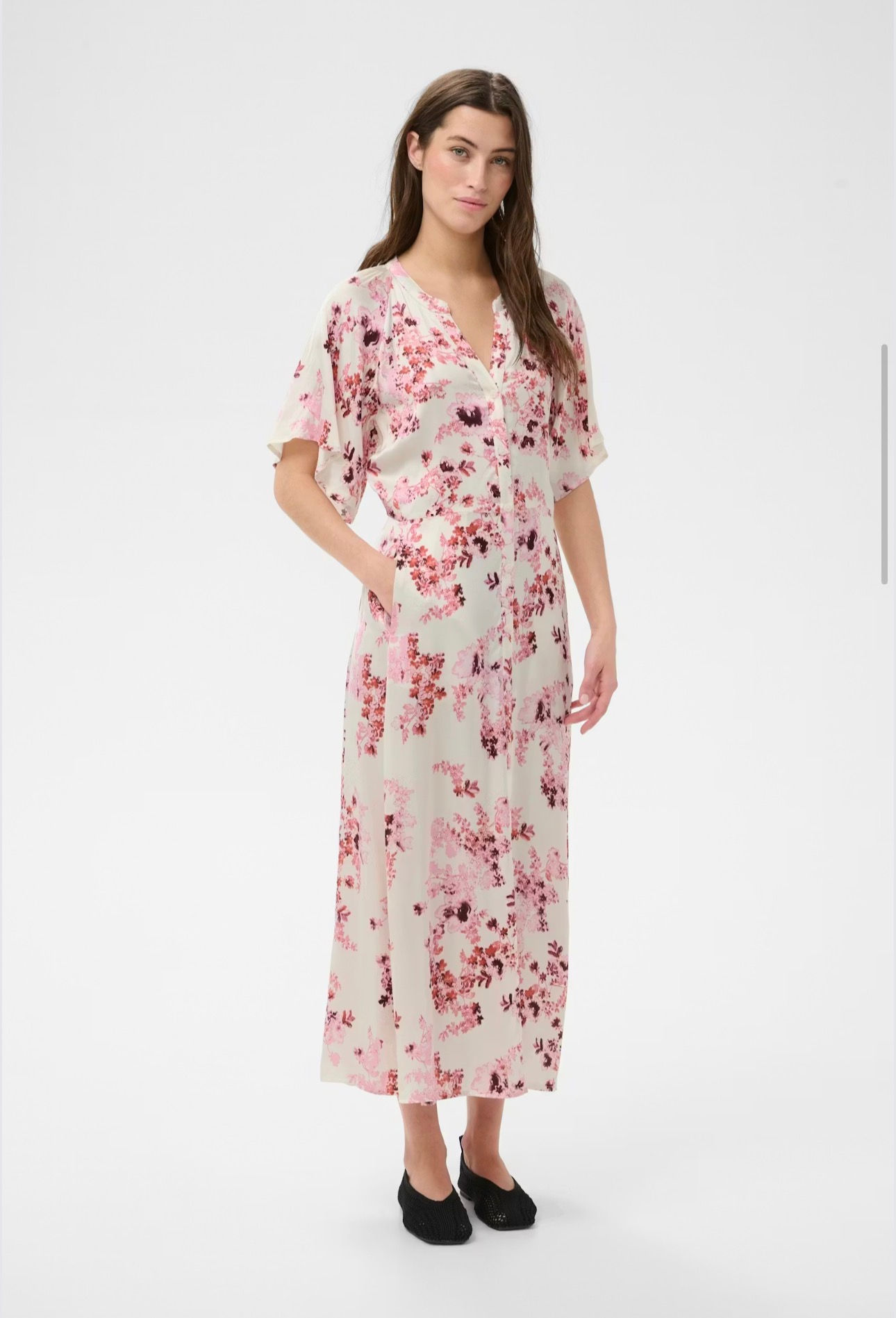 Part Two - AlajaPW Dress - Pink Shadow Flower Print