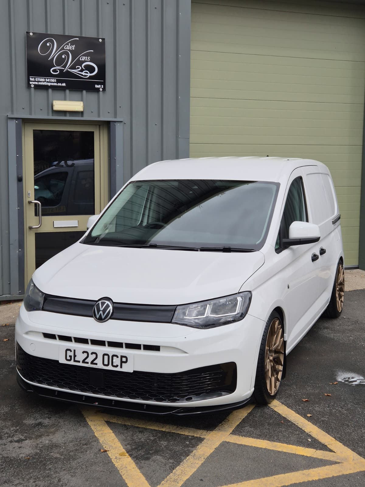 2022 Vw Caddy Commerce fully colour coded in candy white 