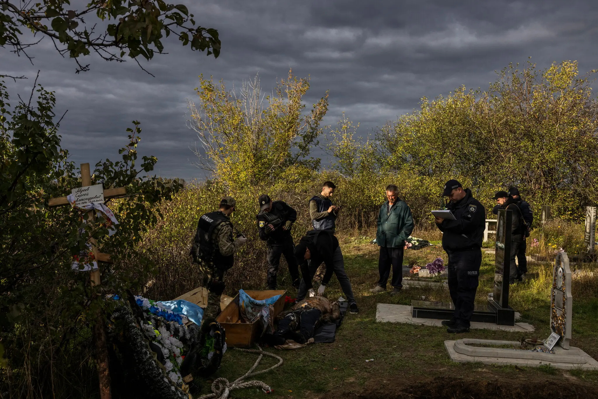 War crimes investigators conducted a preliminary examination after Serhii Avdeev’s body wa