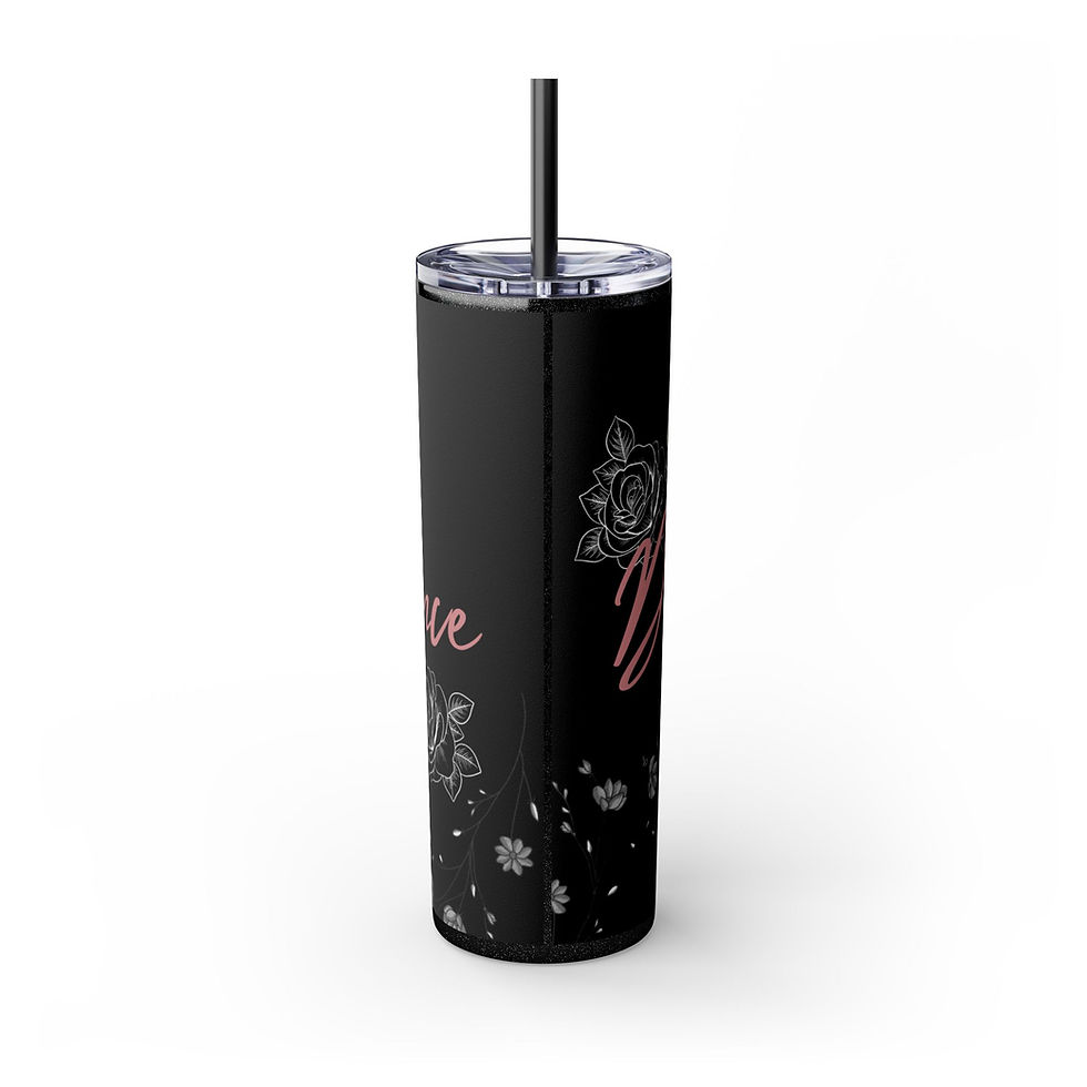 Thumbnail: Skinny Tumbler with Straw, 20oz