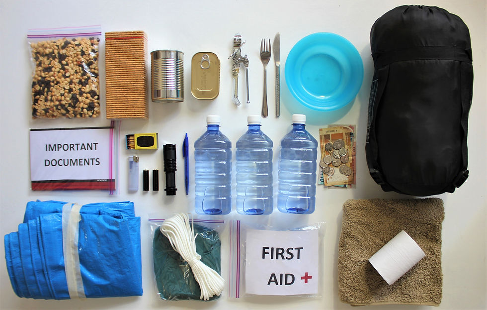 Earthquake preparness kit - be prepared