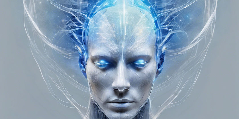 create a fantasy image with mind energy