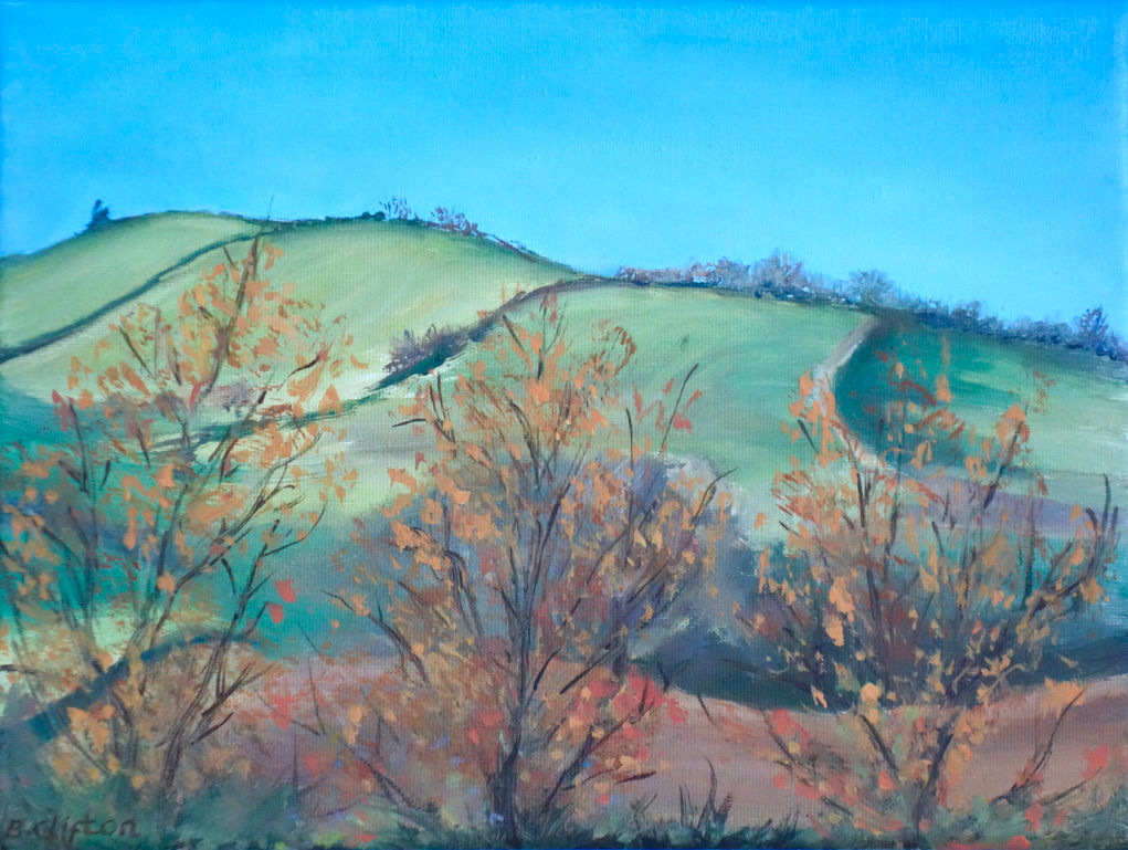 "Winter's End" - an original plein air painting (oil on canvas)