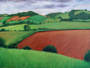 Devon's Delight - a  medium plein air painting, oil on canvas, Devon.