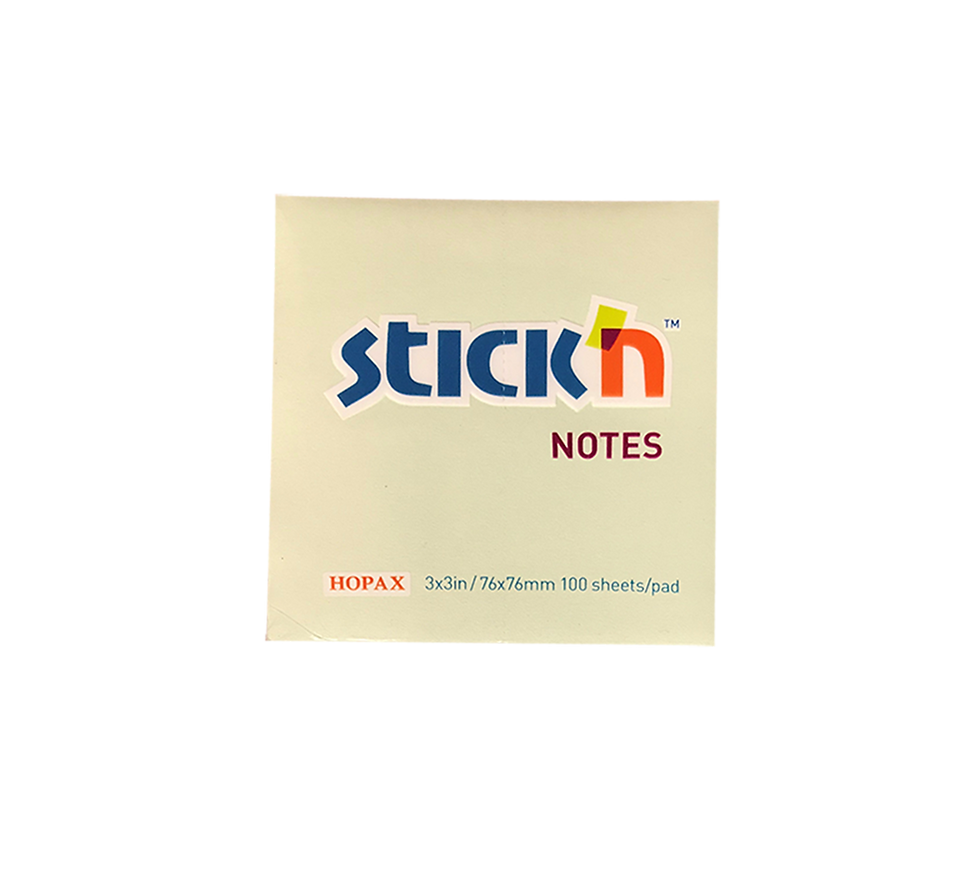 BLOCK DE 100 NOTAS ADHESIVAS 3"X3" VERDE STICKN