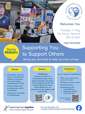 Supporting you to Support Others event