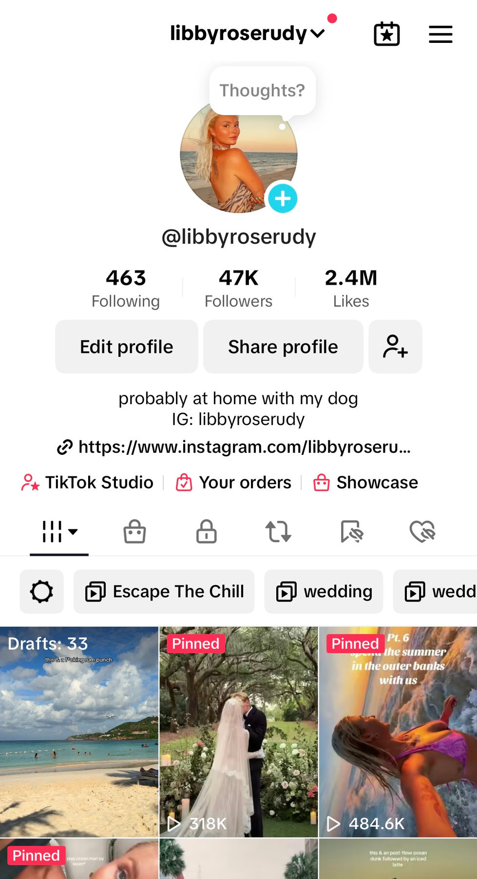My personal TikTok I've grown to over 47K followers