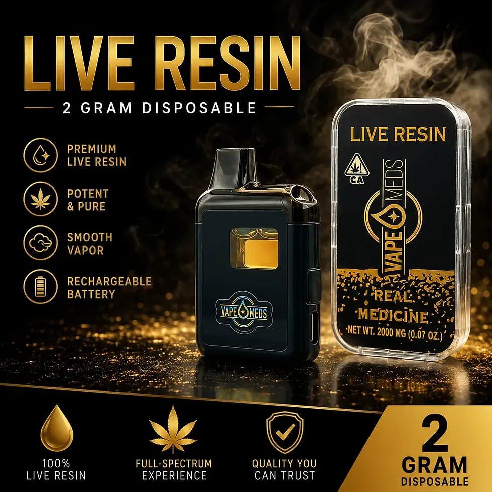 Thumbnail: Live Resin Vape 2 Gram Disposable – Single Strains