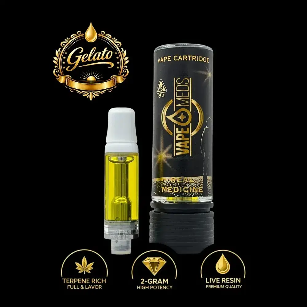 Gelato Live Resin Vape – 2 Gram Cartridge