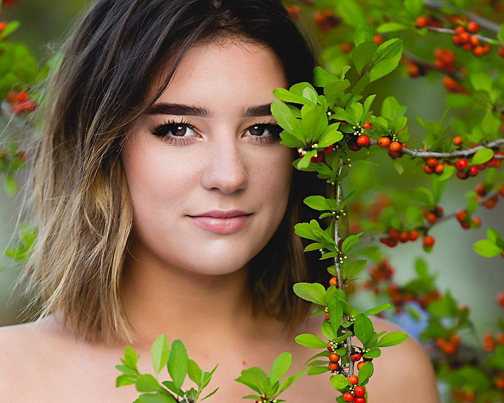 Frisco senior photo closeup