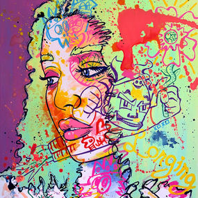 Longing, contemporary figurative portrait painting in acrylic by Toronto artist Adam Macciocchi-Lancia