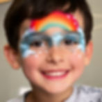 Rainbow facepainting