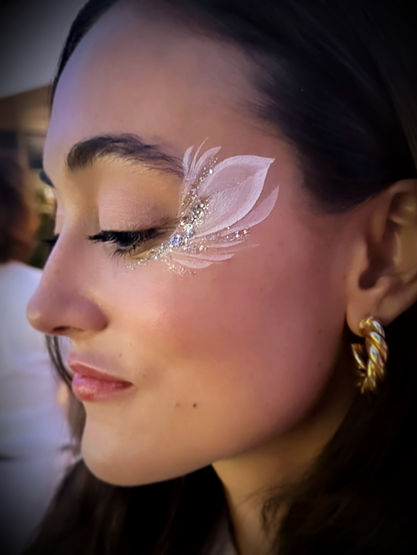 Maquillage paillettes évènementiel