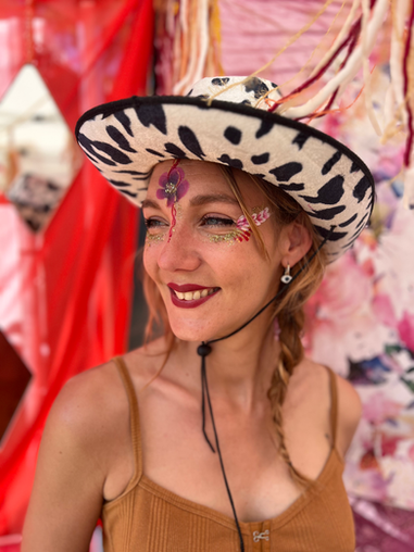 maquillage fleur festival glitter bar